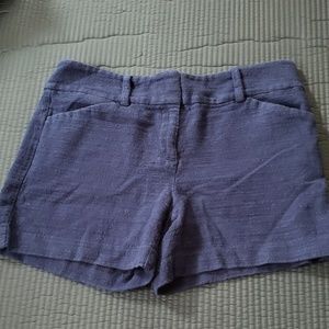 Ann Taylor blue knit shorts